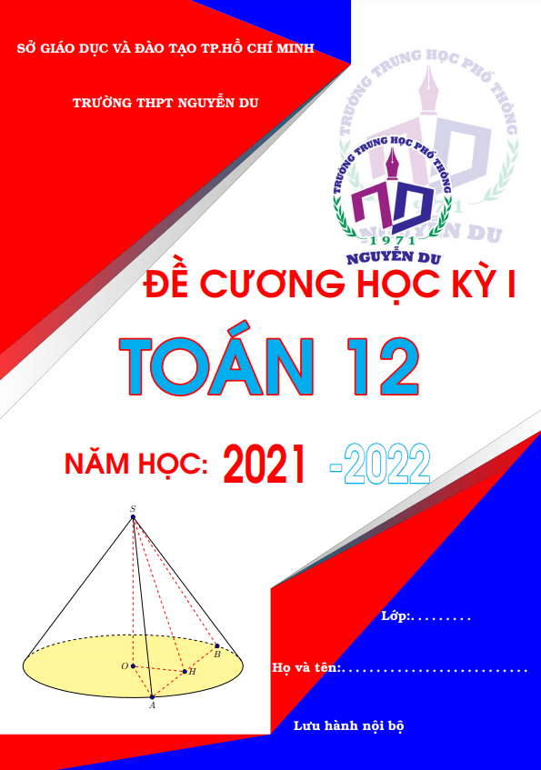 de cuong hoc ky 1 toan 12 nam 2021 2022 truong thpt nguyen du tp hcm
