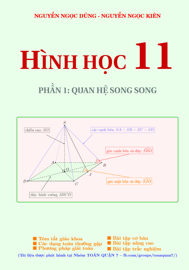 Đường thẳng và mặt phẳng trong không gian, quan hệ song song ...