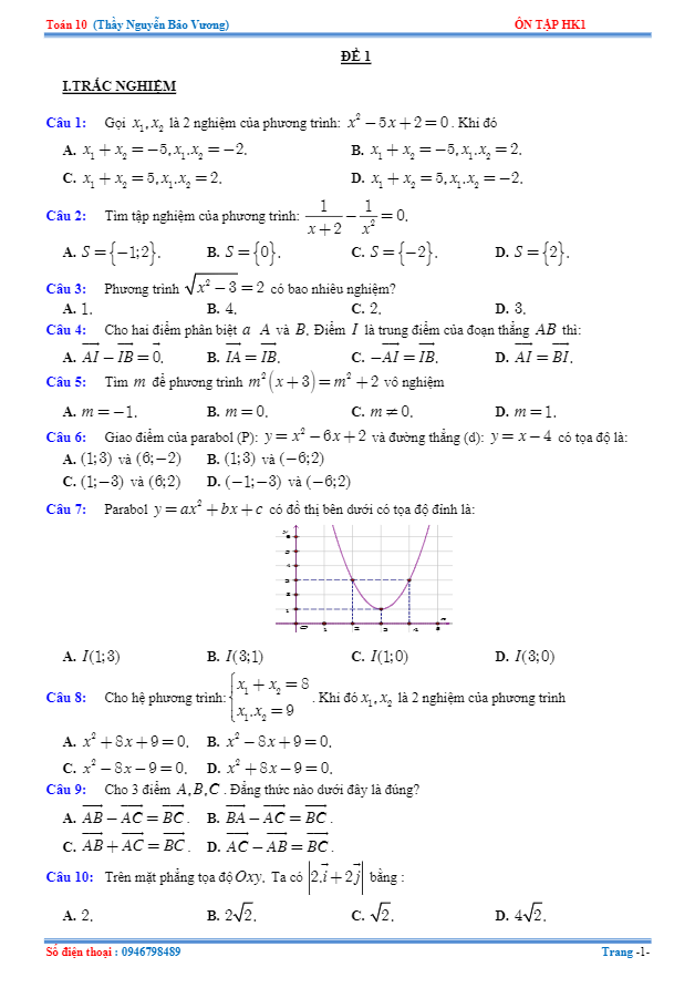 14-de-trac-nghiem-tu-luan-on-tap-thi-hoc-ky-1-toan-10-co-dap-an ...