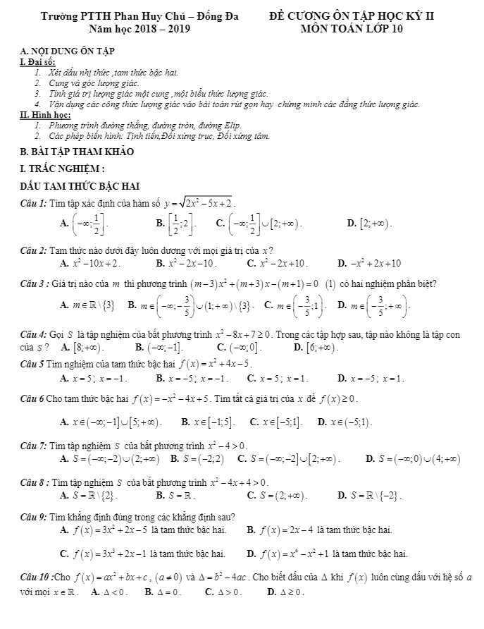 Toán 10 - Trang 14 Trên 28 - Toanmath.Com