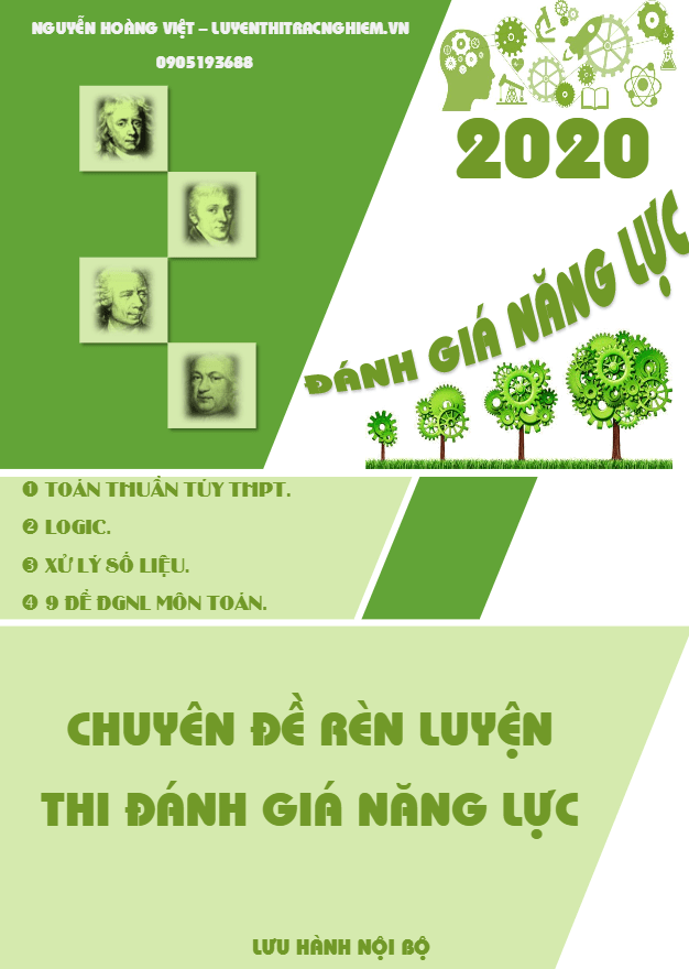 9 đề thi đánh giá năng lực môn Toán - TOANMATH.com